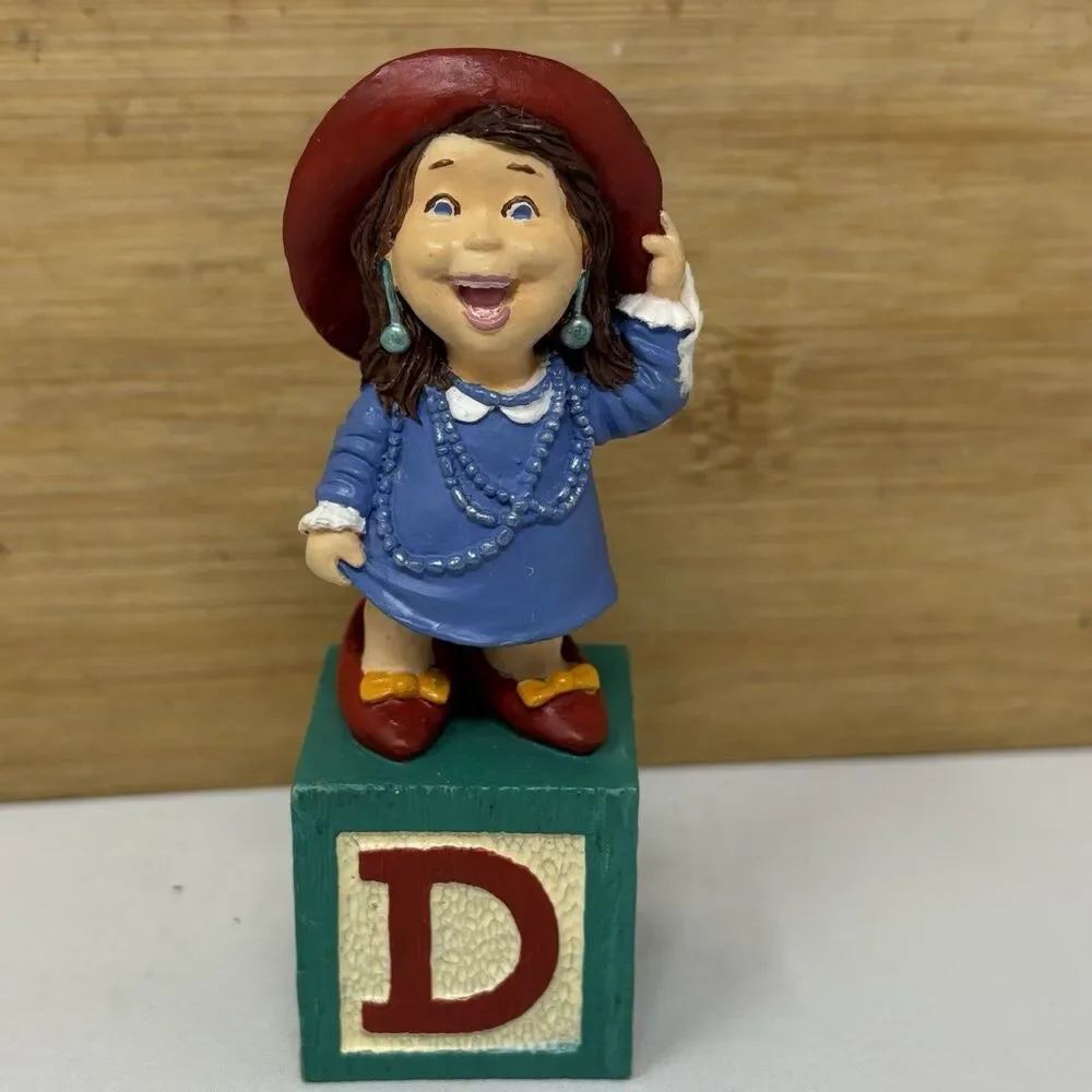 Vintage 1988 Hallmark Building Blocks Letter D Dress Up Your Day With Fun HTF